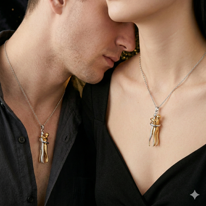 Collar Abrazo Eterno 💛 El Regalo Que Simboliza Un Amor Que Nunca Se Suelta.